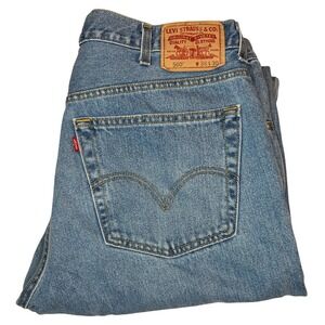 Vintage Levi's 560 Comfort Fit Blue Jeans Men's 38x30 Light Wash Denim Relaxed